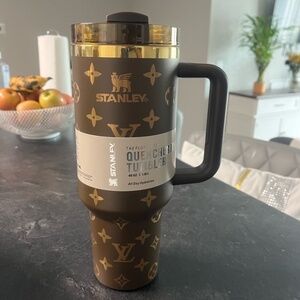 Stanley Brown & Gold Patterned 40 OZ Tumbler